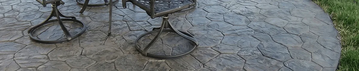 Garden relaxation area with professionally installed stone flooring in New Orleans LA